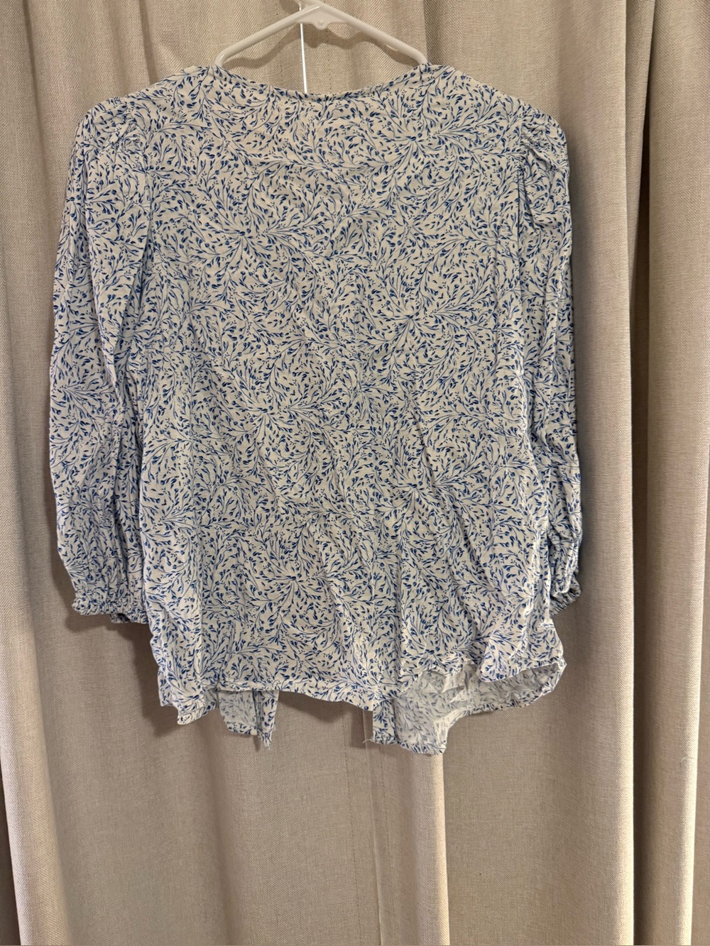 New H&M Linen Blend Floral Top M - Picture 4 of 4
